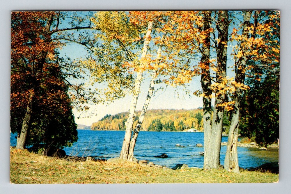 Canada- General Scenic Autumn Lake View Souvenir Postal Old PC Vintage Postcard