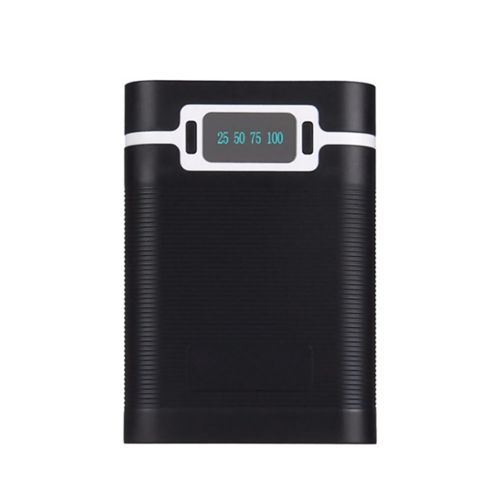 Dual USB Ports 5V/2.5A 2000-12000mAh Power Bank DIY Case For 4*18650 Battery