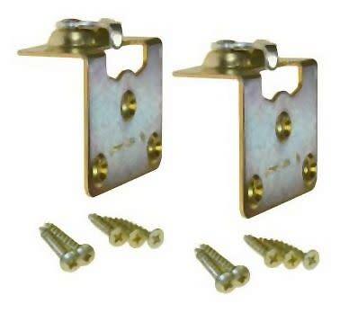 Johnson Hardware JH1123PLB2 SINGLE Side Mount Hanger Plate for - Zinc / Brass /