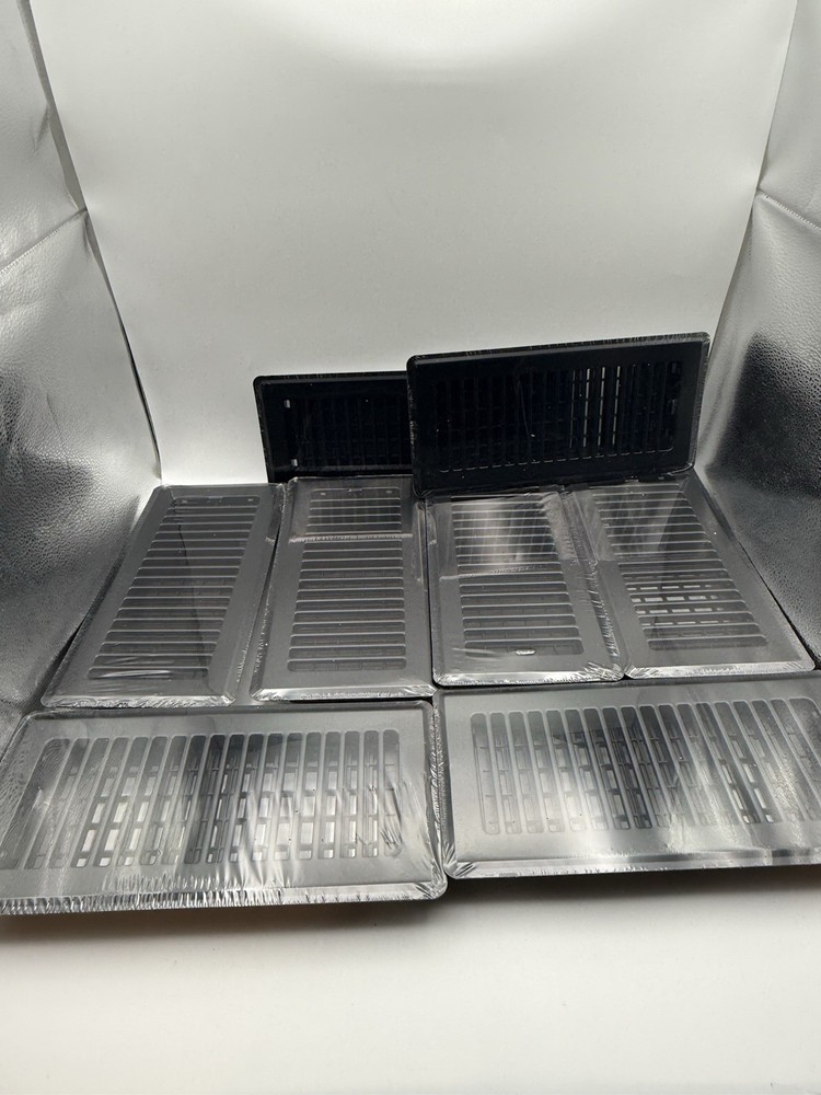 4 x10 Floor Registers, Floor Vent Covers 8 Pack, Heavy Duty Steel Walkable Vent