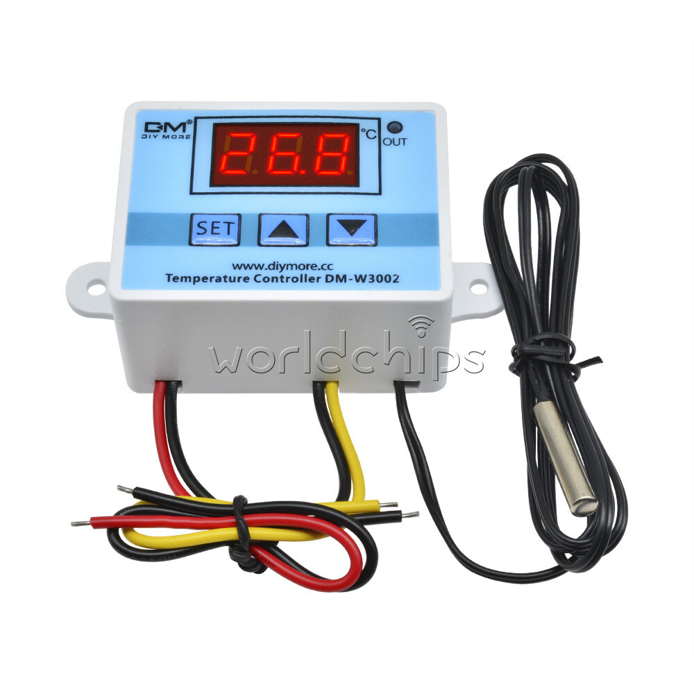 110-220V Digital LED Thermostat Controller with Temperature Sensor-image