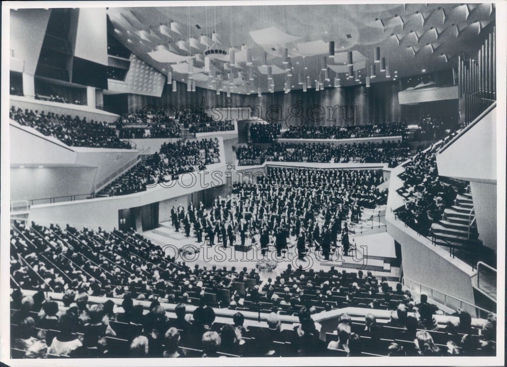 1971 Press Photo Berlin Philharmonic Orchestra Performs at Philharmonie 1970s