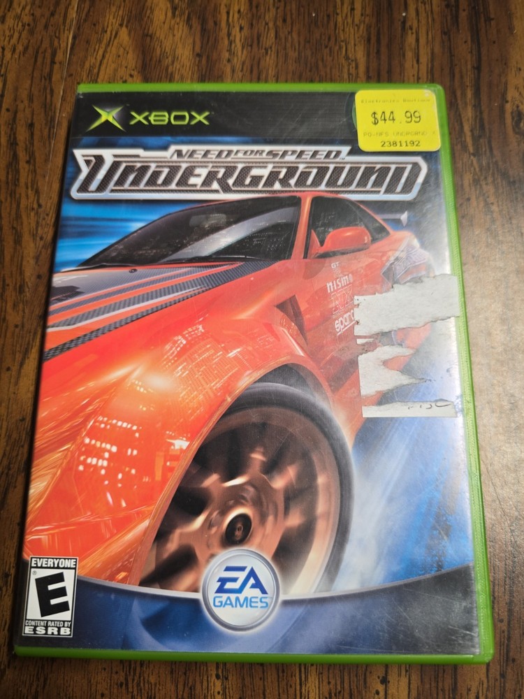 Need for Speed: Underground (Microsoft Xbox, 2003) CIB
