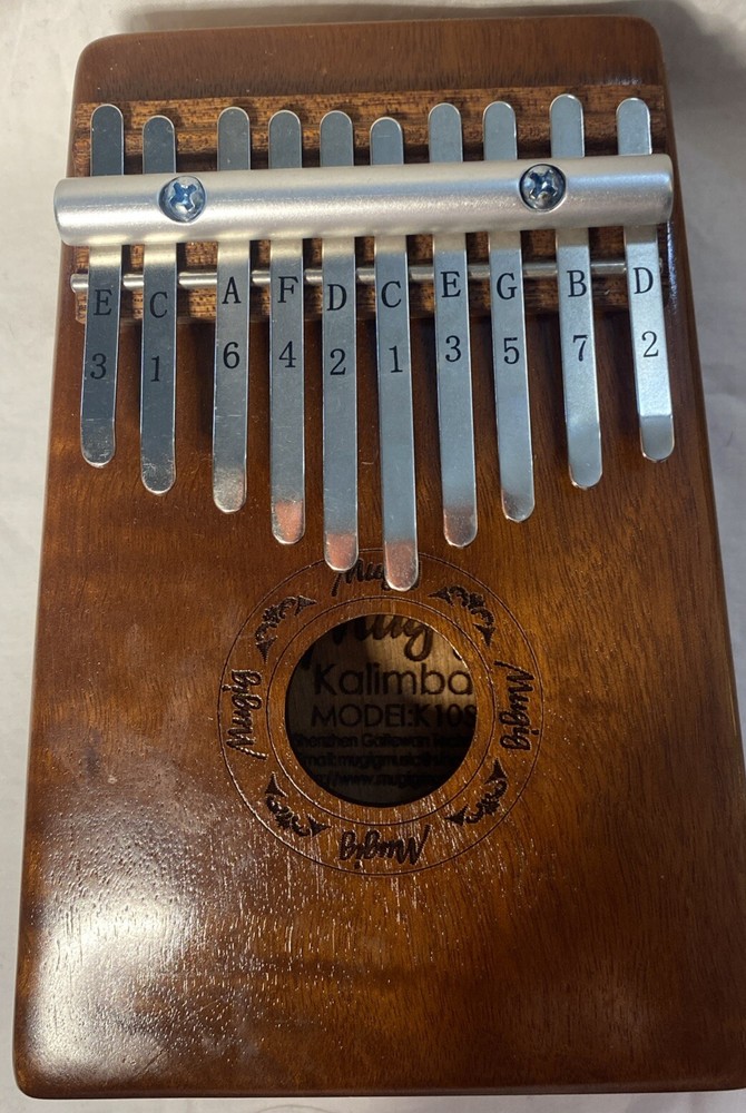 Mugig Kalimba Thumb Mini Piano 10 Keys Wooden Model K10S
