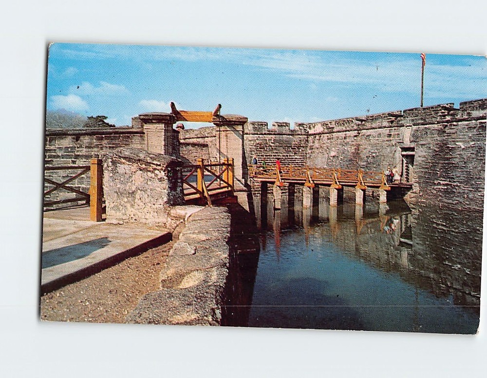 Postcard Castillo de San Marcos National Monument St. Augustine Florida USA