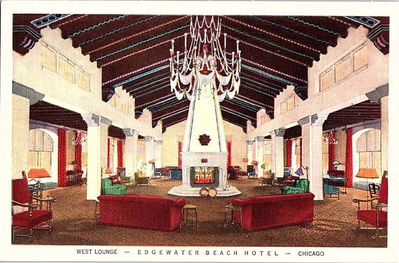 Postcard HOTEL SCENE Chicago Illinois IL m/09 AI9271