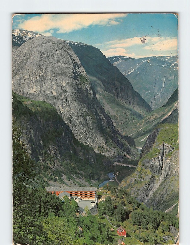 Postcard View of the Nærøy Valley and the Stalheim Hotel Vossestrand Norway