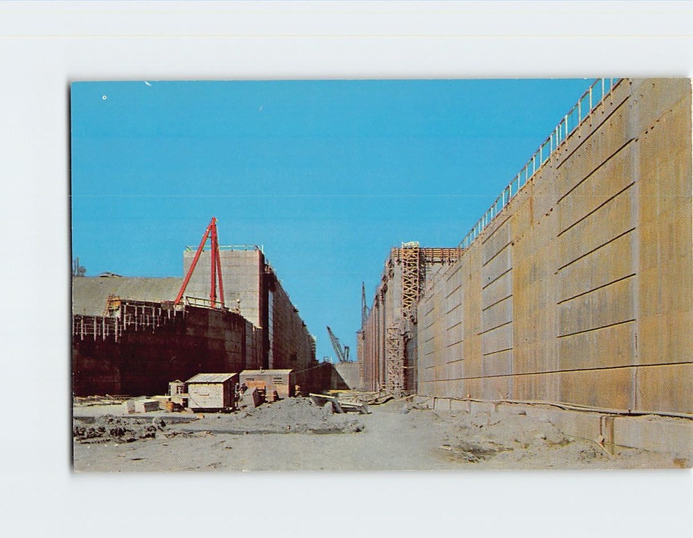 Postcard Eisenhower Lock Billion Dollar St. Lawrence River Seaway Power Project