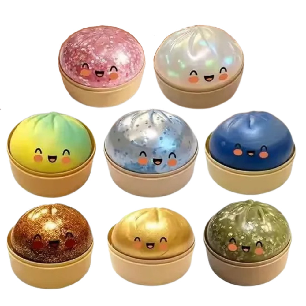 Five Below Mystery Squishy Bun Dumpling RARE GLITTER Limited Edition