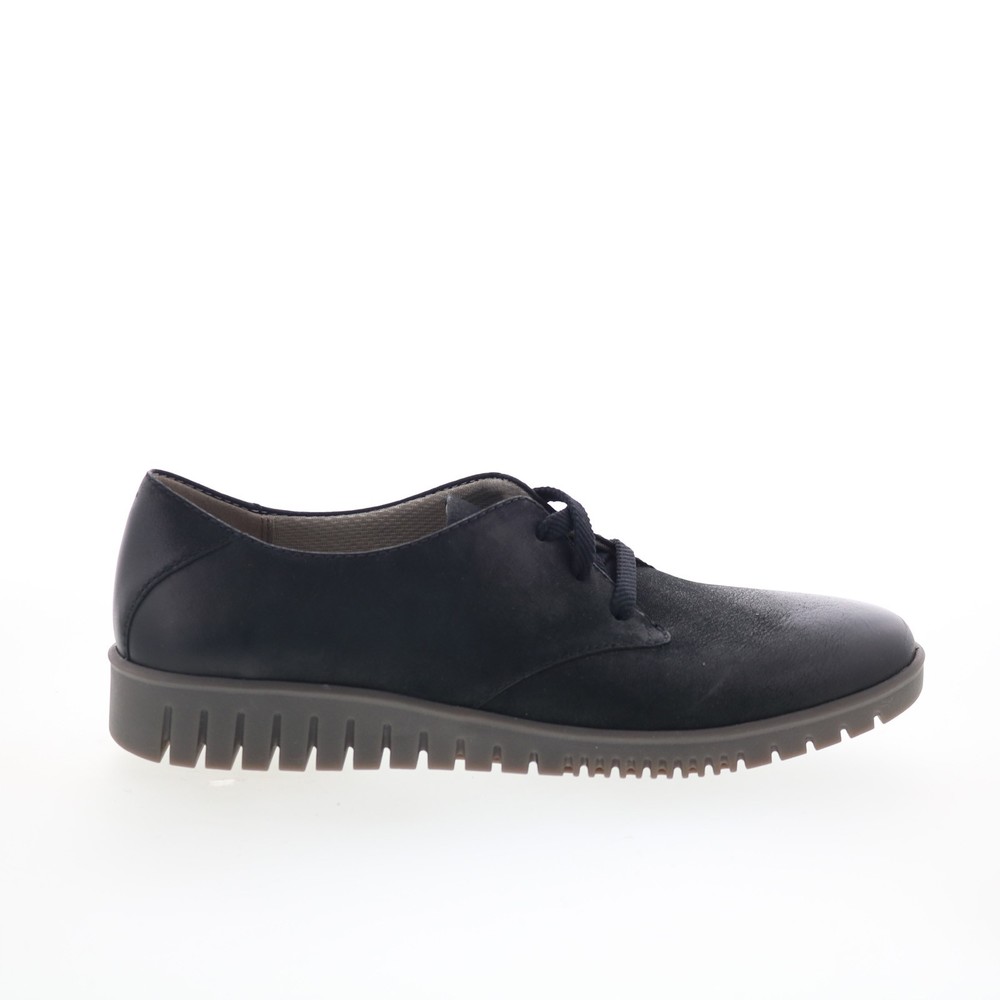 Dansko Libbie 9140-507800 Womens Black Leather Oxford Flats Shoes