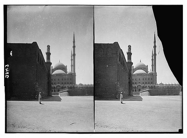 Mosque of Ali Pasha,Citadel Wall,Cairo,Egypt,Africa,American Colony Photo