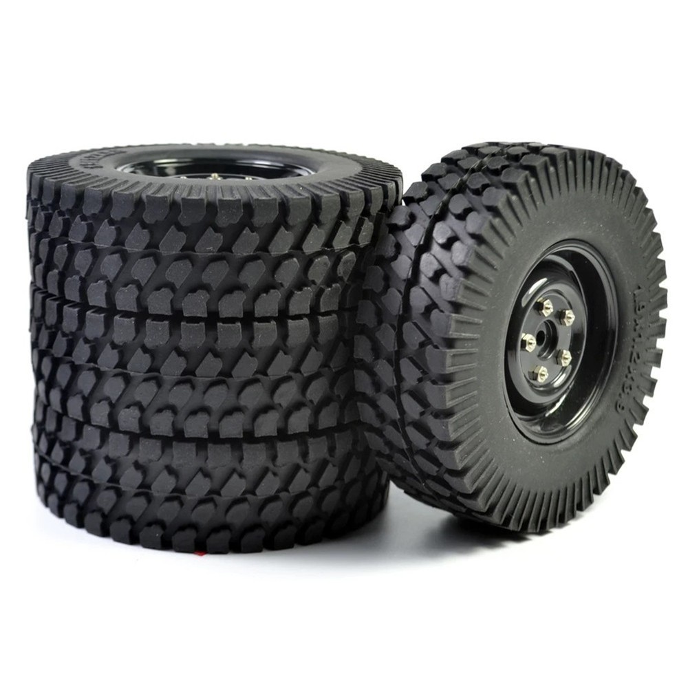 4Pack 12mm Hex Wheel Tires Tyres For Axial SCX10 D90 TF2 MST CC01 1/10 RC Car