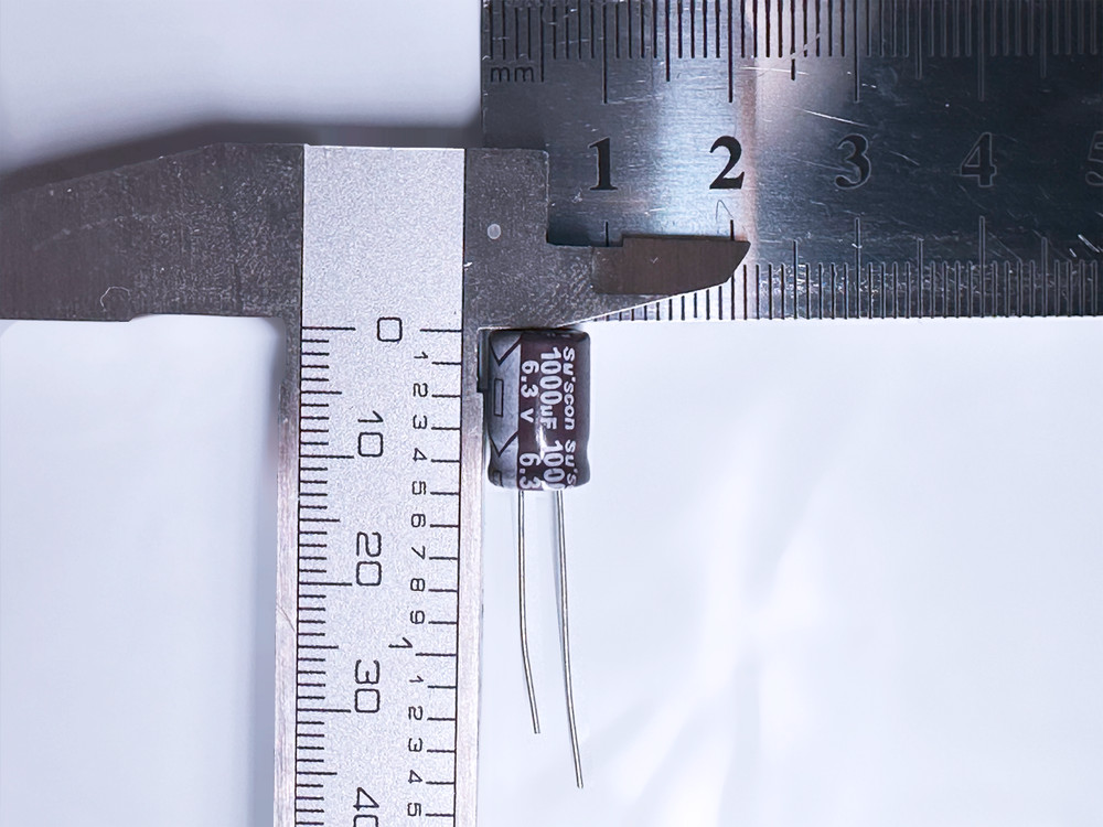 10PCS MF Suscon 1000uF 6.3V 8x12mm Aluminum Electrolytic Radial Capacitor