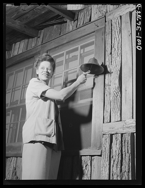 Bear Mountain New York 1943 Camp Fern Rock Methodist Camp Service Woman Bell