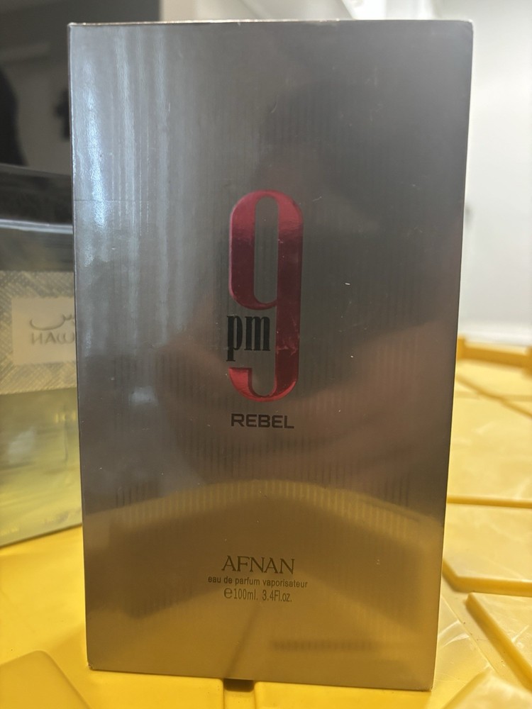 Afnan 9pm Rebel Eau de Parfum Spray 3.4 fl oz 100ml Regular Size
