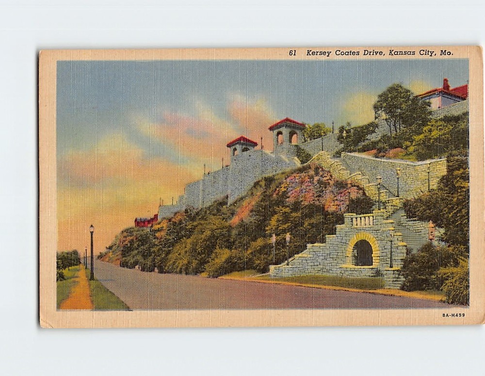 Postcard Kersey Coates Drive Kansas City Missouri USA