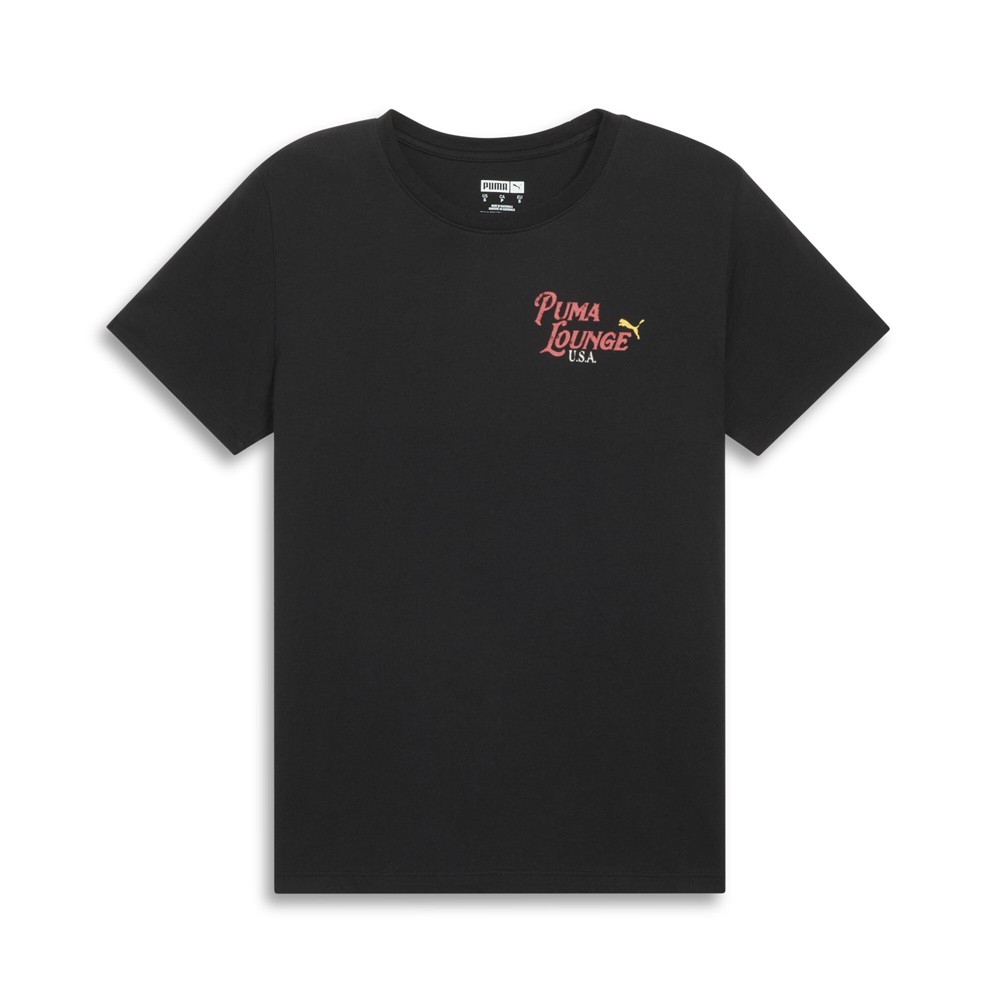 PUMA Las Vegas Cowgirl Graphic Crew Neck Short Sleeve T-Shirt Womens Size L  Cas