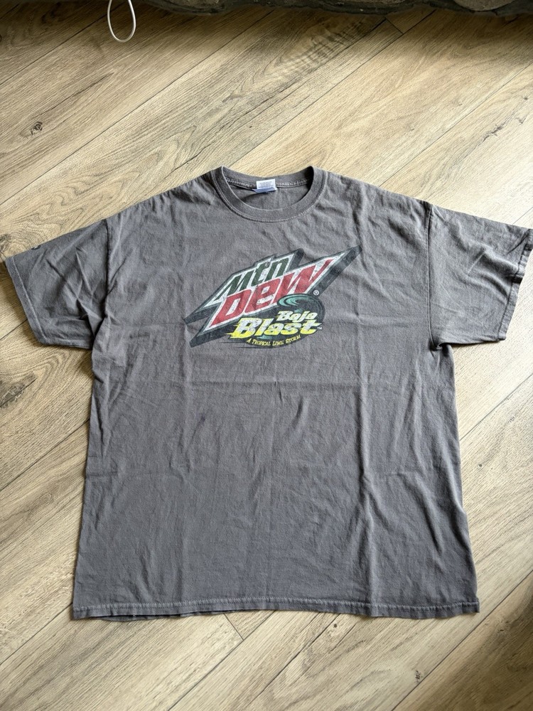 Mountain MTN DEW Baja Blast  /Taco Bell XL T-Shirt Gray