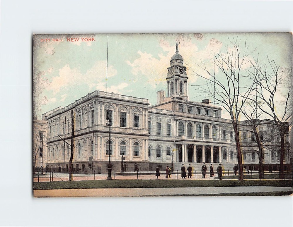 Postcard City Hall NYC New York USA North America