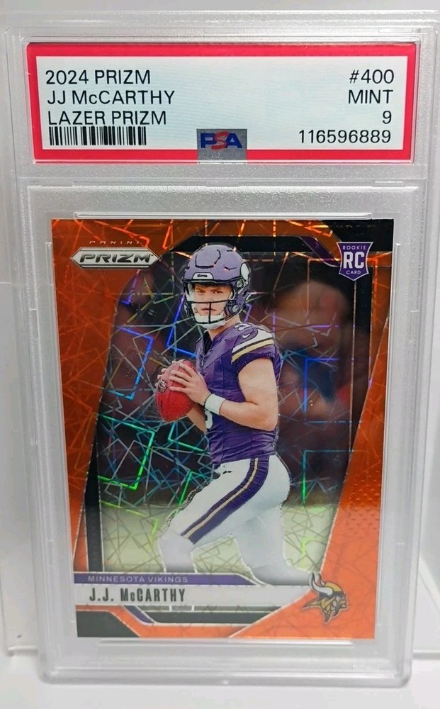 2024 Panini Prizm - Rookies J.J. McCarthy #400 Lazer Prizm (RC)