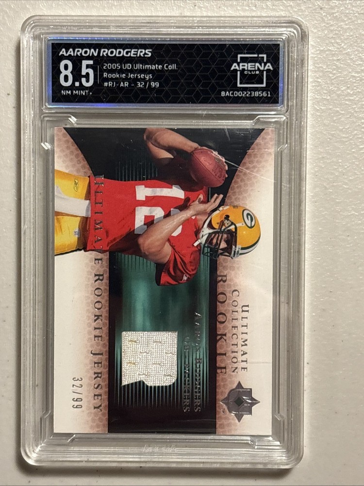 2005 Ultimate Collection - Ultimate Rookie Game Jersey Aaron Rodgers #RJ-AR /99