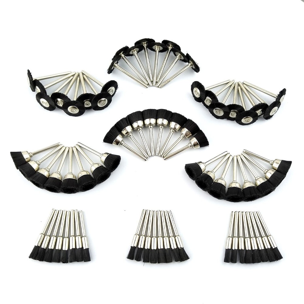 Bristle Brush Mini Nylon Brush For Dremel 72 Pack Pen Brush Wheel Brush Cup Brus