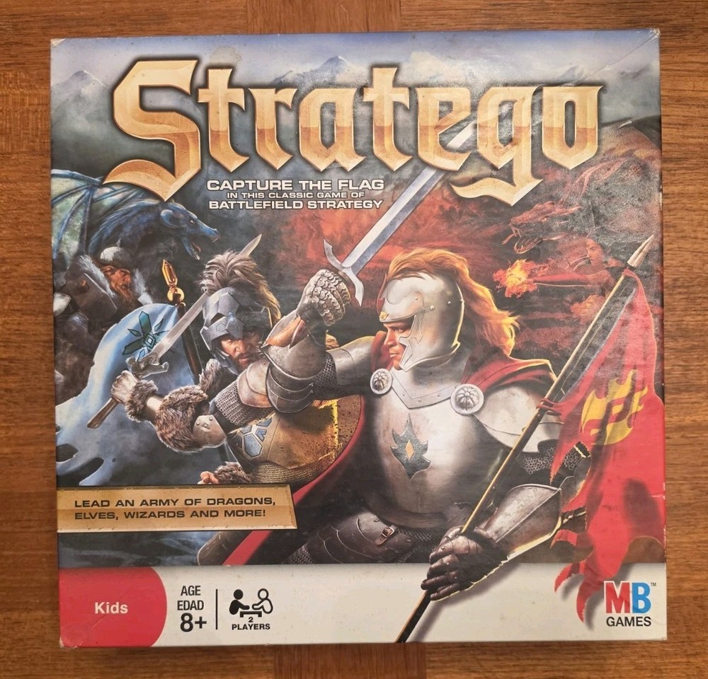 Stratego Ice Vs. Fire Board Game Complete Capture the Flag Milton Bradley