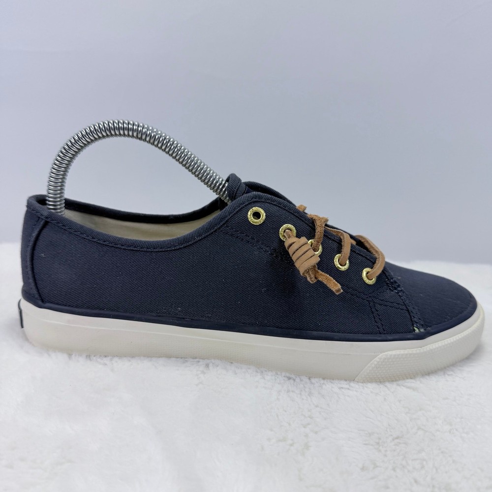 Sperry Women’s Navy Crest Vibe Canvas Sneakers Size 7.5 (STS90550)
