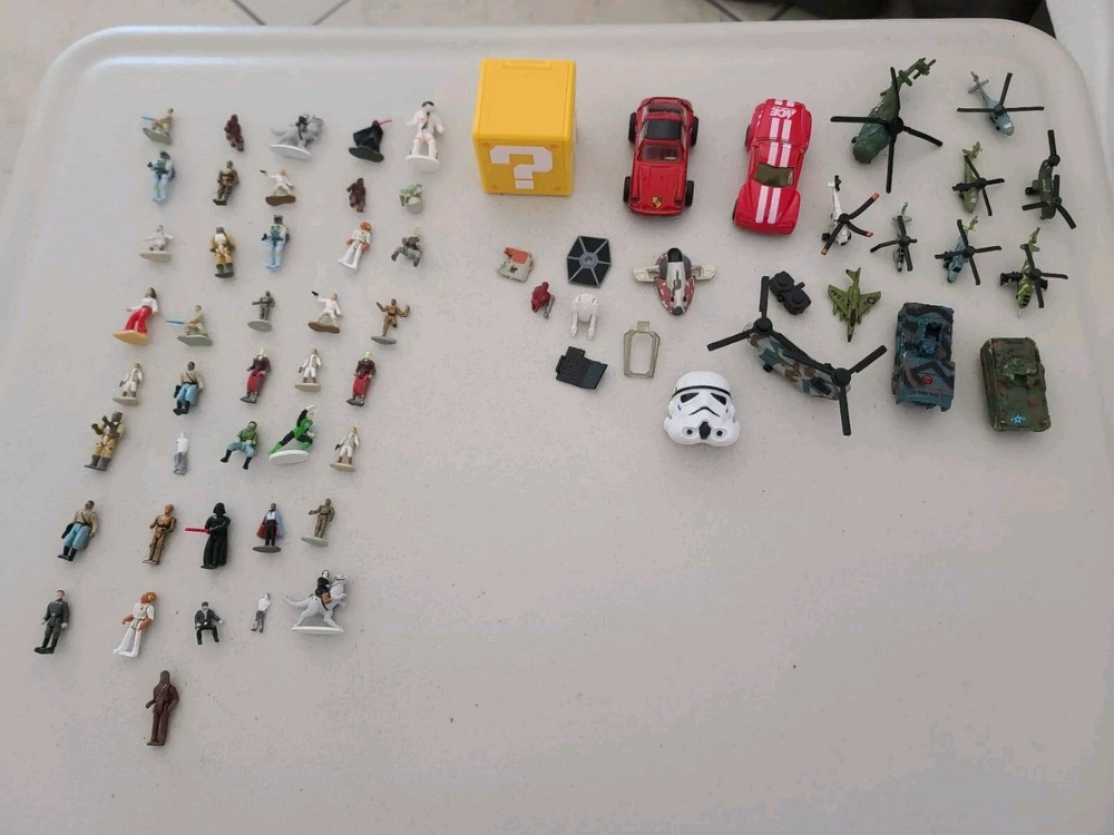 Vintage Loose Star Wars Micro Figures Galoob Lot Of 65