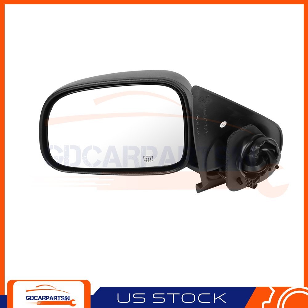 Left For 1999-2004 Jeep Grand Cherokee Power Heated Fold Black Textured Mirror