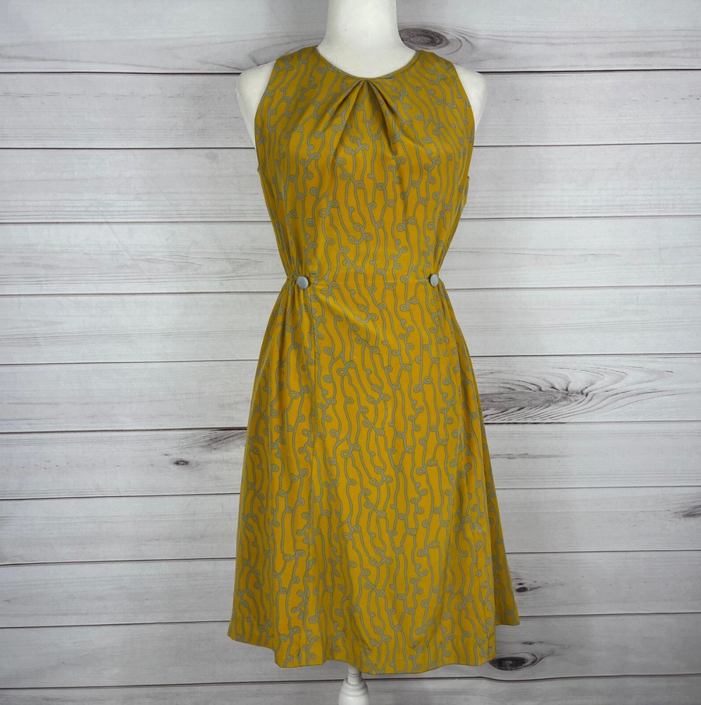 Girls From Savoy Anthropologie Silk Dress Size 8 Preppy Boho Party *L52