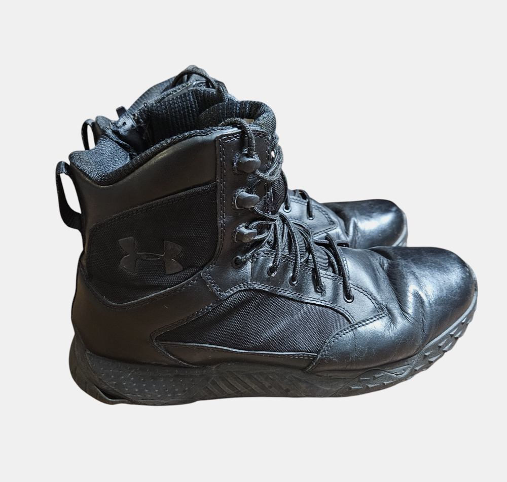 Under Armour Stellar Tac Side Zip Men's Sneakers in Black Size 8.5M