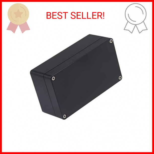 Project Box IP65 Waterproof Junction Box ABS Plastic Black Electrical Boxes DIY-image