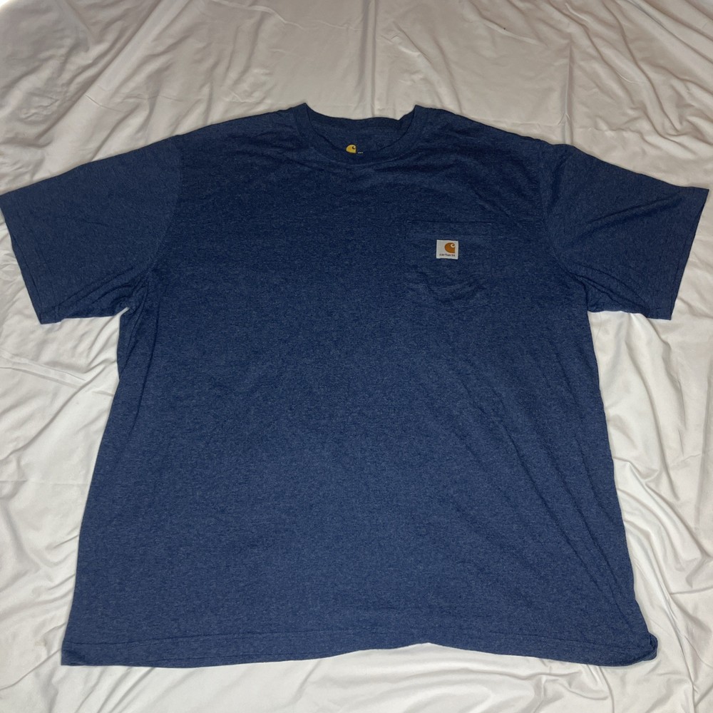 Carhartt Original Fit Short-Sleeve Men's Size 2XL Pocket T-Shirt Blue K87