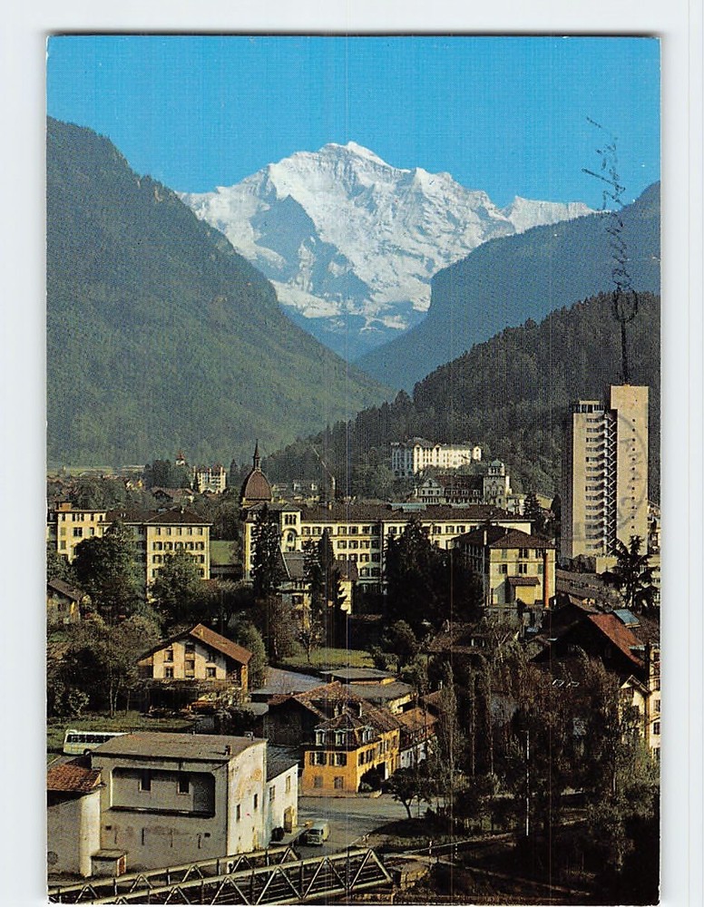 Postcard Interlaken mit Jungfrau Interlaken Switzerland