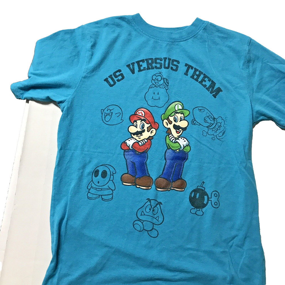 Super Mario Kid's Blue t-shirt L/XL 34 in 
