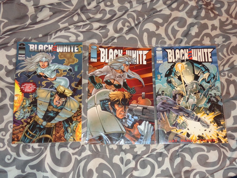 Black & White #1–3 Complete Series (1994-1995) Image Comics - By Art Thibert
