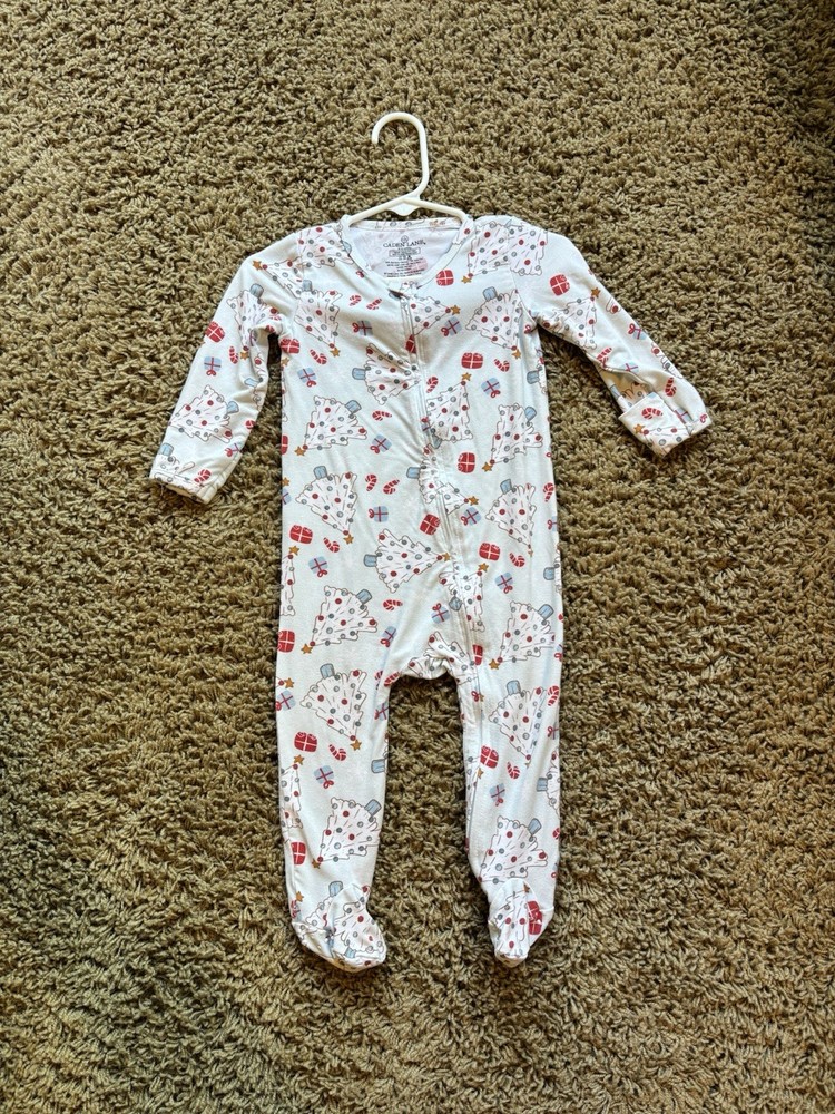 Caden Lane Christmas Zippy: 6-12 Months
