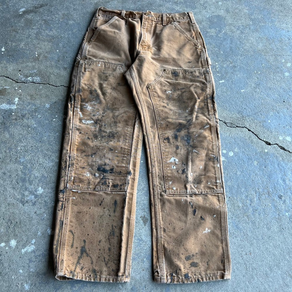 Vintage Carhartt Brown Double Knee Carpenter Work Pants
