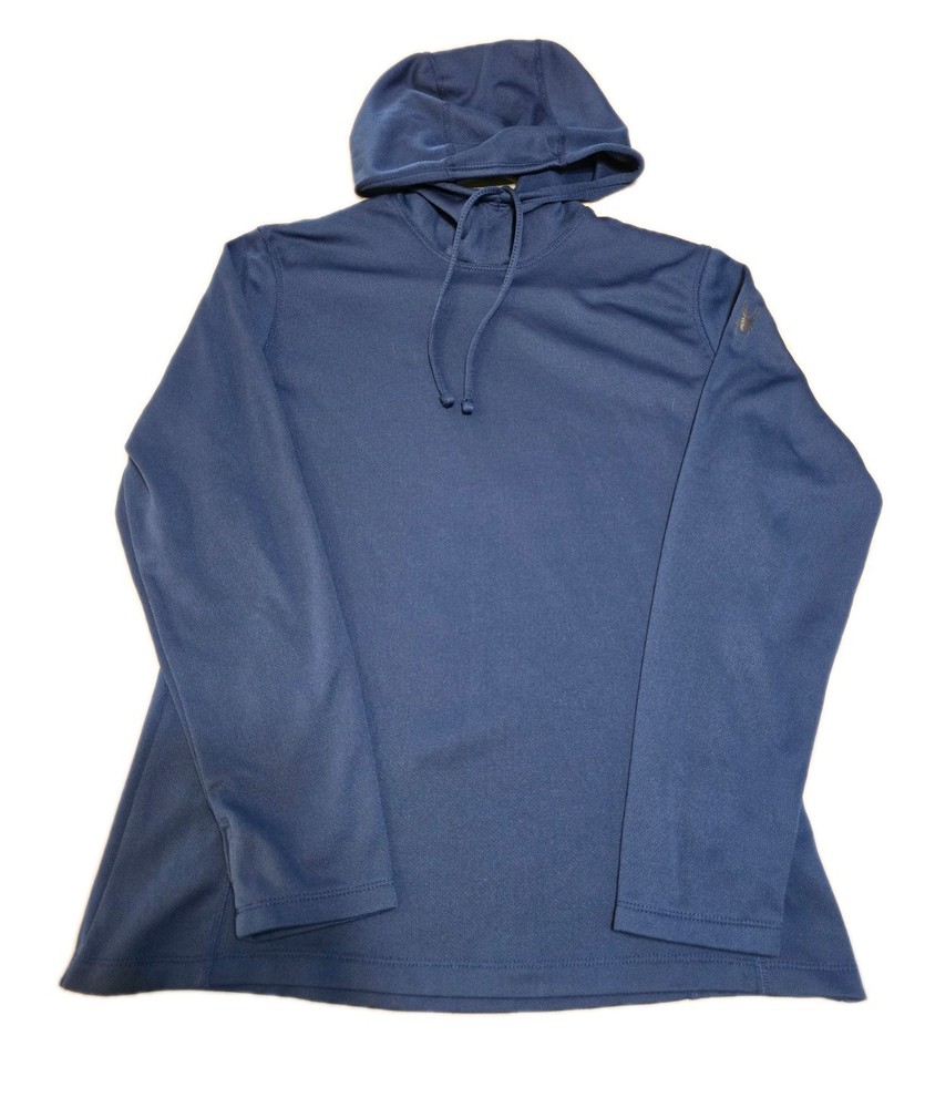 Spyder Women's Hooded Pullover Blue Size XL Long Sleeve