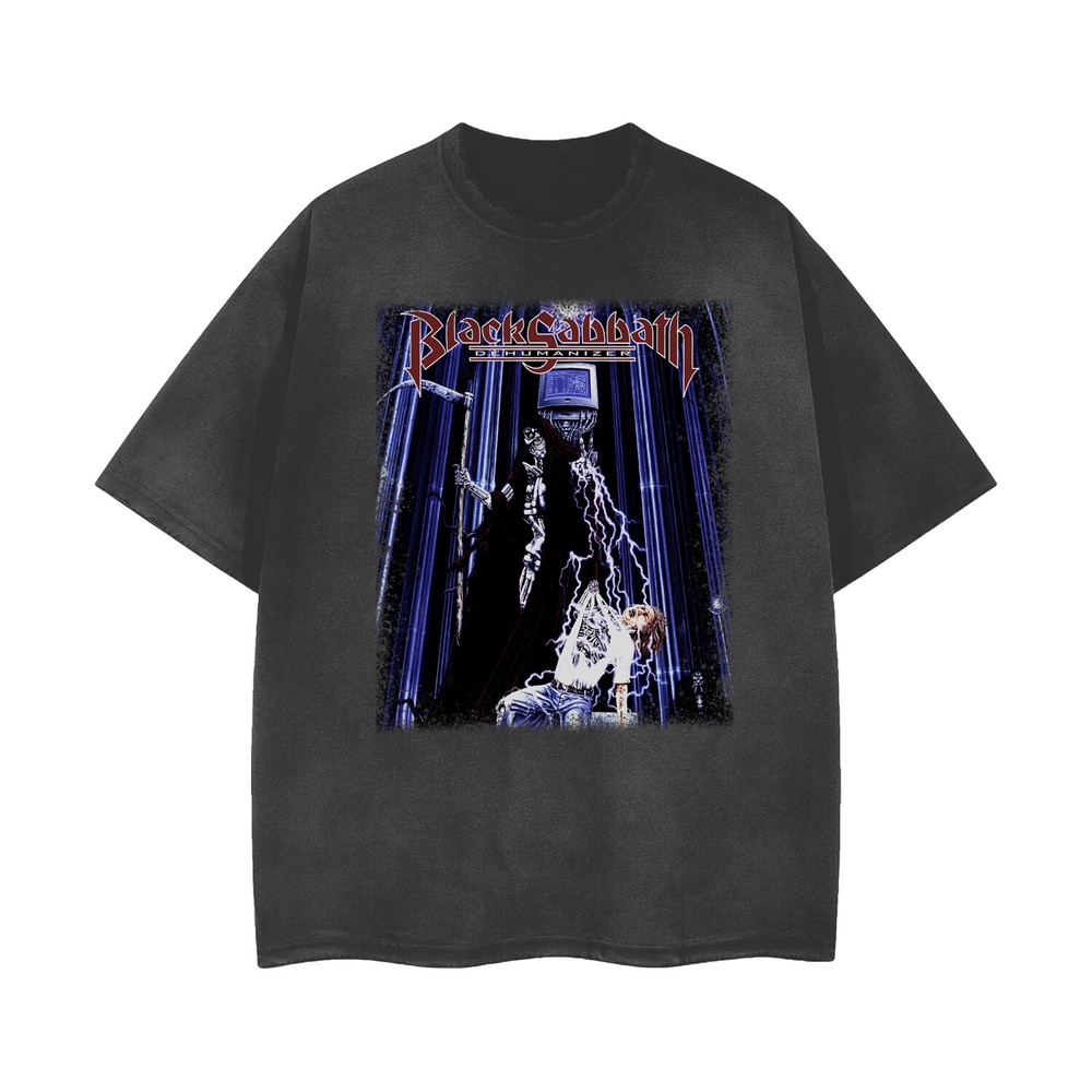 Vintage Acid Wash Ripped Rock Band T-Shirt – Distressed Unisex Tee 100140-image