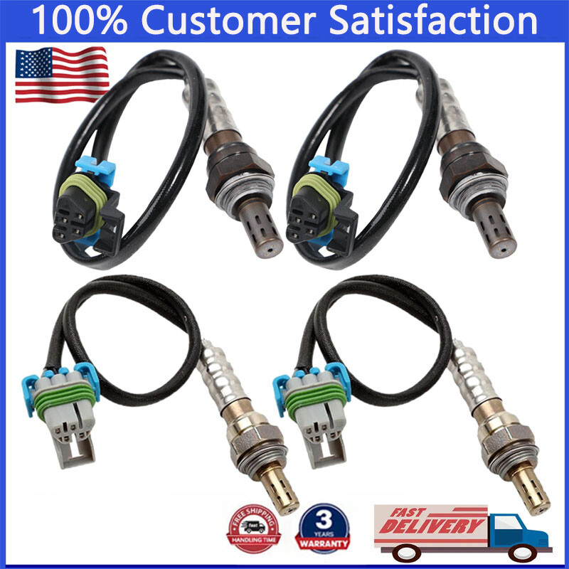 4pcs Oxygen Sensor For 2008-2015 Chevrolet Express & GMC Savana 1500 2500 3500