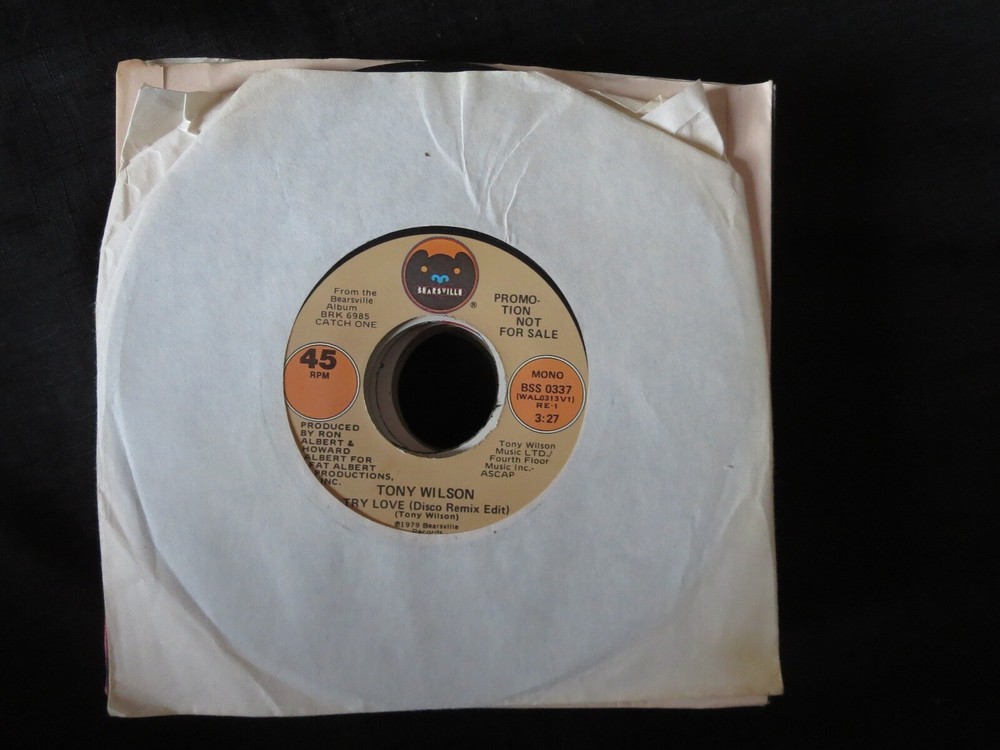 TONY WILSON – Try Love PROMO Unplayed Old Stock