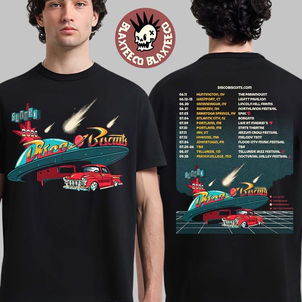 The Disco Biscuits Summer Tour 2026 North America Schedule Dates T-Shirt
