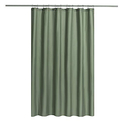 Fabric Shower Curtain Or Liner With Magnets Sage Green Hotel Quality Machine Was
