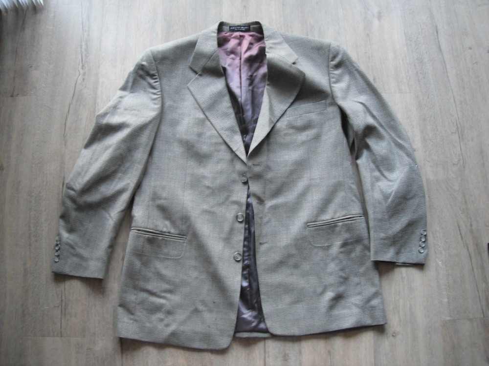 Gianfranco Ruffini Italy Blazer Mens 100% Wool Size 46