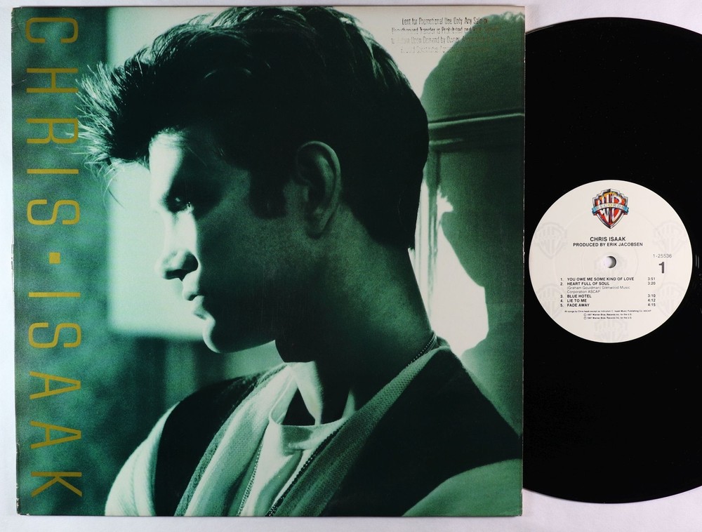 Chris Isaak - S/T LP - Warner Bros. VG++ PROMO