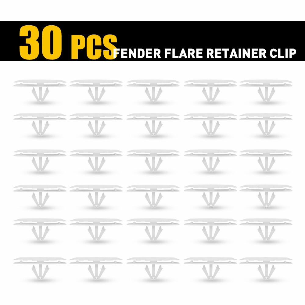 30X Fender Flare Retainer Clips Compatible with Jeep Wrangler JL 2018-2020 & Gladiator 2020 - Durable EPU Material