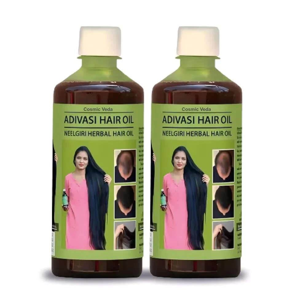 Adivasi Neelgiri Herbal Hair Oil with 108 Herb for Hair Growth,100ml (Pack Of 2)