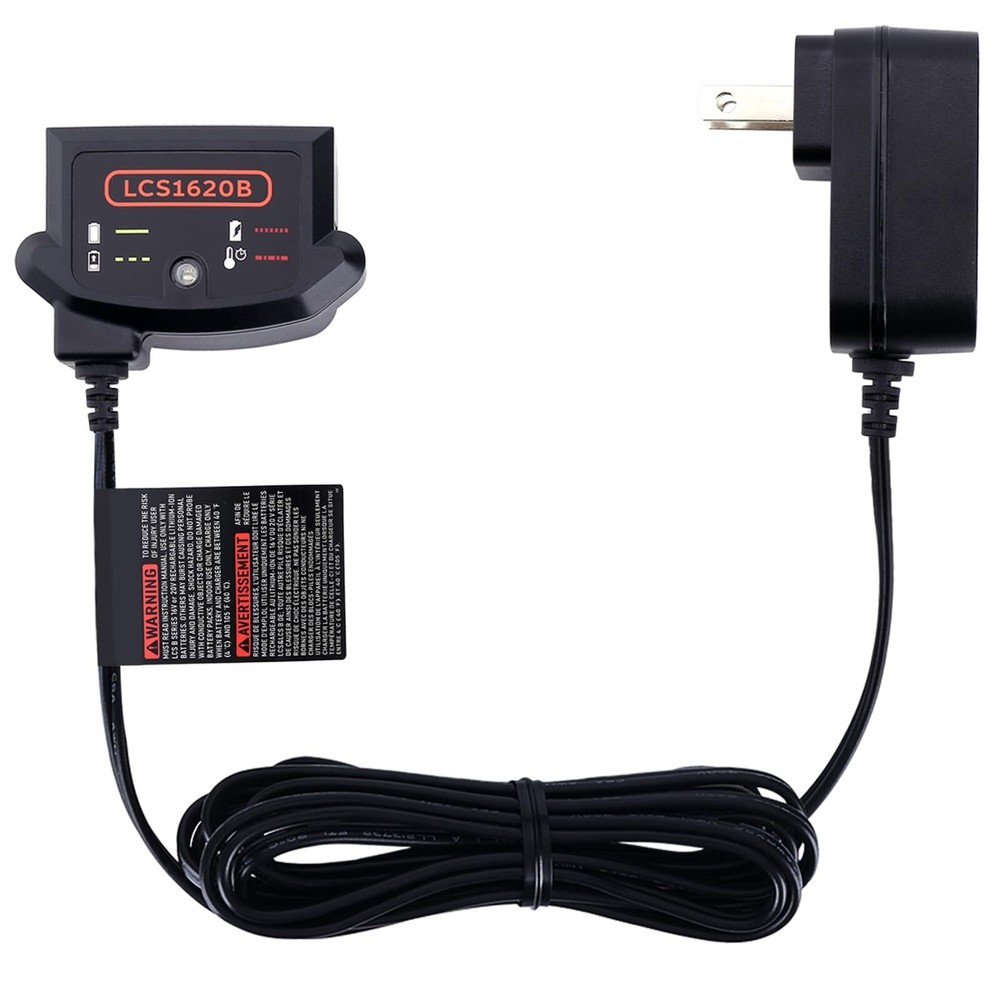 20V Lithium Battery Charger for Black & Decker LCS1620B